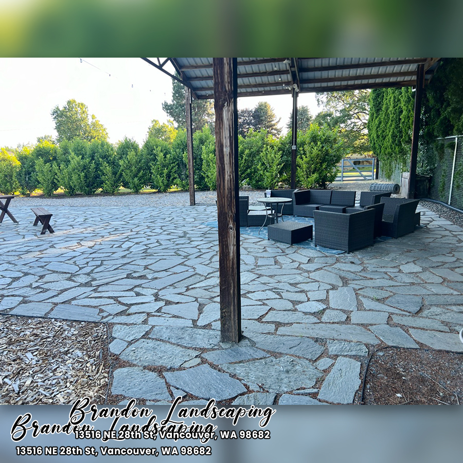 Paving a pathway/walkway | Laying decorative gravel/stones | Planting ornamental plants | Brandon Landscaping Vancouver WA